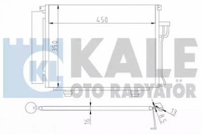 KALE OTO RADYATOR 391800 -  Конденсатор, кондиционер
